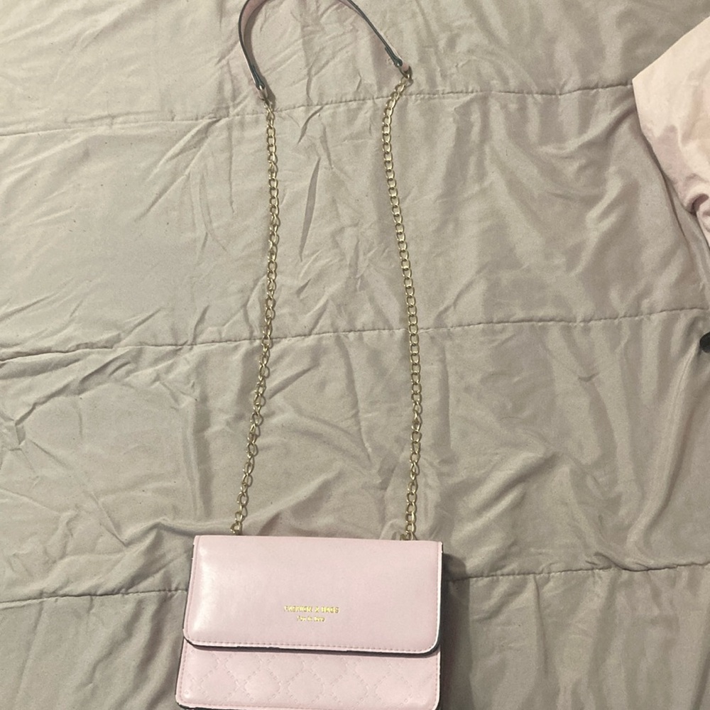 SHEIN Pink Crossbody Bag with Chain Strap